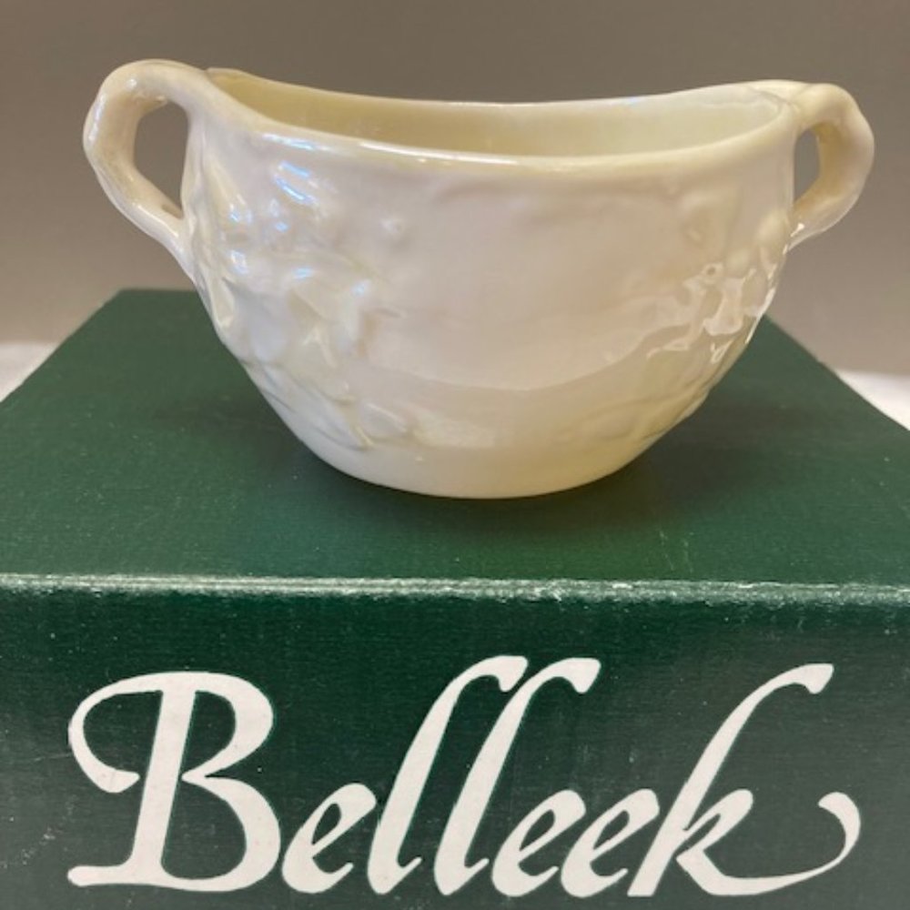 Belleek Lustre Sugar Bowl